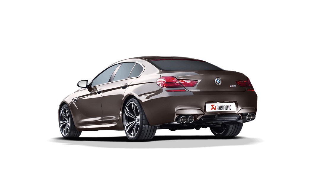 F06 M6 Evolution Exhaust System w/ Carbon Tail Pipe Set (Titanium)
