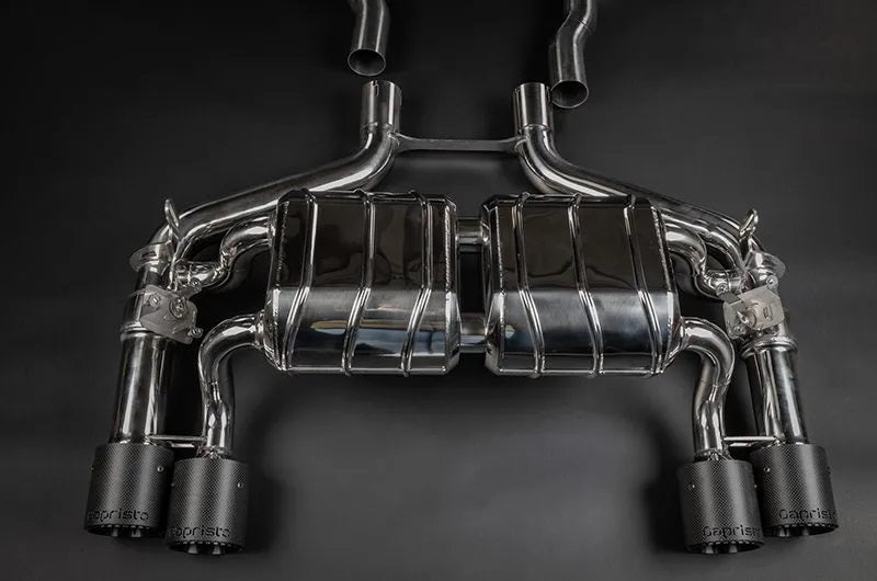 BMW M2 (F87) - ECE Valved Exhaust, MidSilencer Spare, + Carbon Tips (CES3)