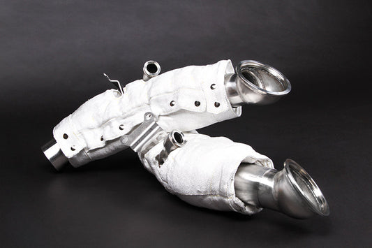 Ferrari SF90 - Cat Spare Downpipes + Heat Protection