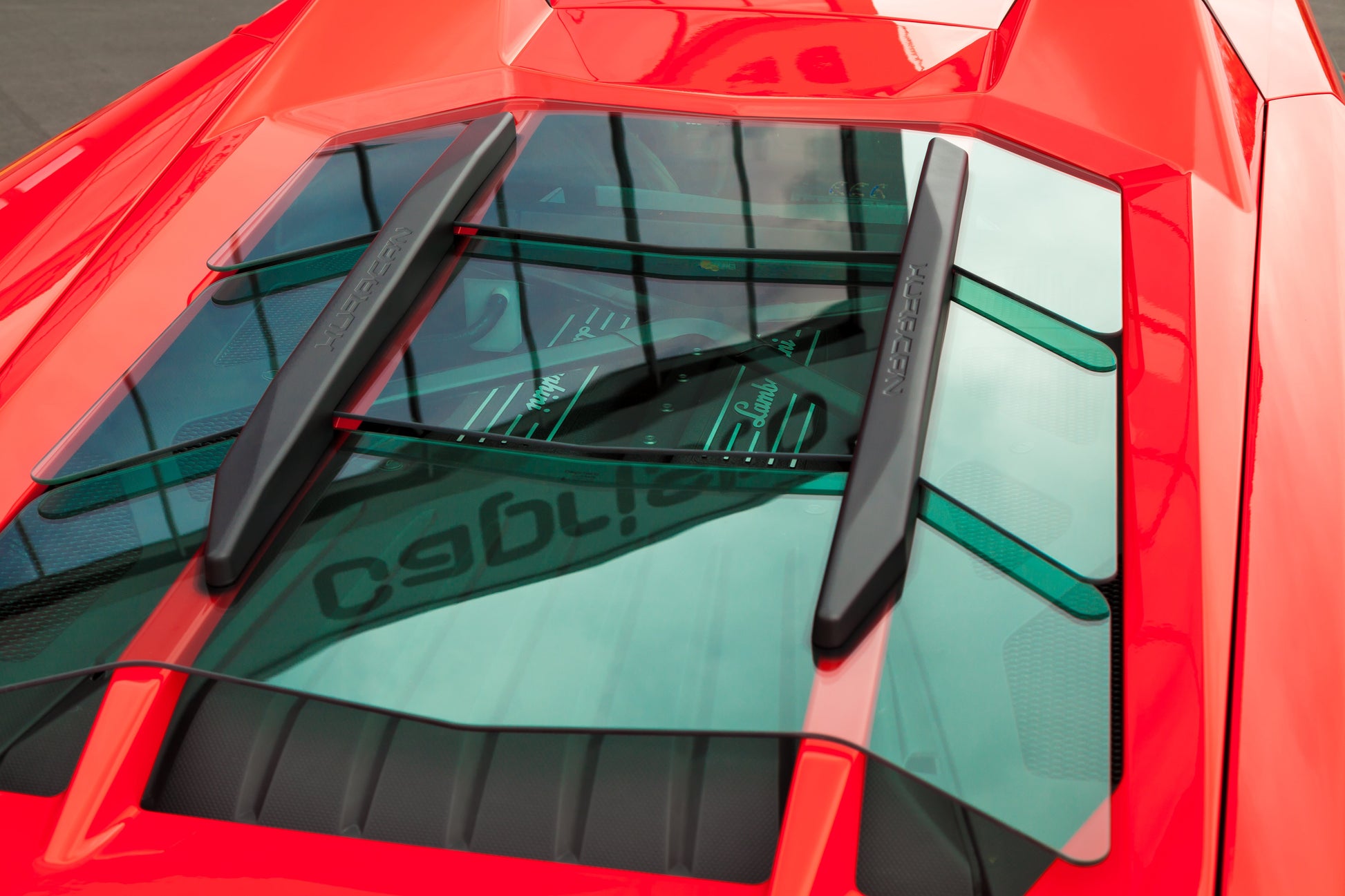 Lamborghini Huracan - Carbon Fiber + Glass Bonnet (With Scoops)