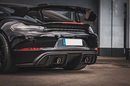 Porsche 718 GT4RS - SET: Valved Muffler, 100 Cell OPF Replacement, Performance Headers + Wicrom Tips