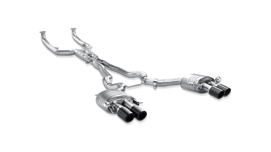 F12 / F13 M6 Evolution Exhaust System w/ Carbon Tail Pipe Set (Titanium)