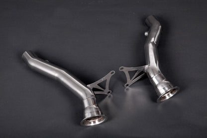 Ferrari 458 - Cat Spare Pipes + Heat Protection