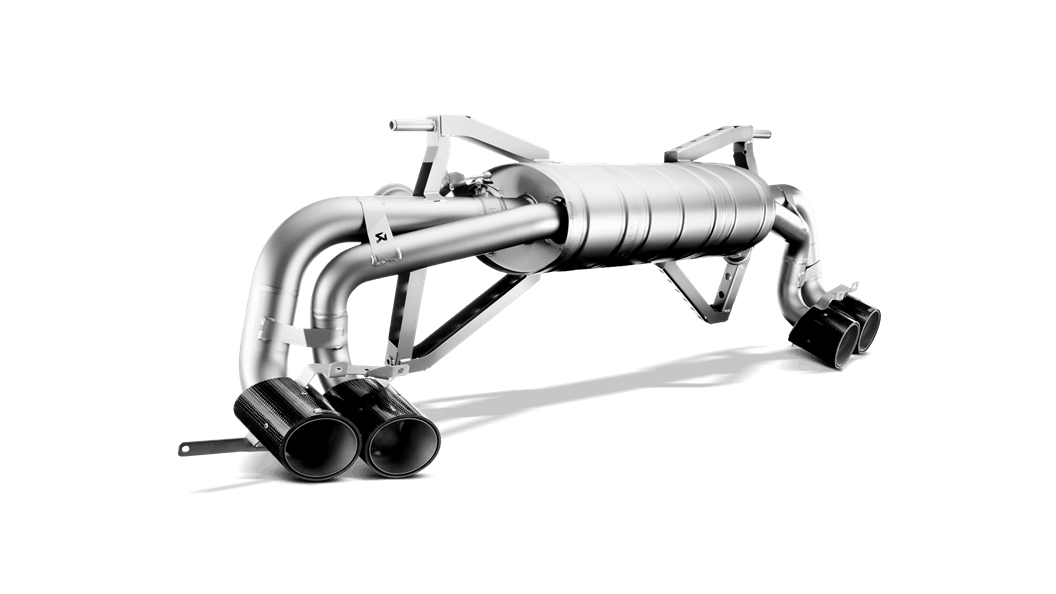 Gallardo LP 550-2  / 570-4 Coupe / Spyder Slip-On Exhaust System w/ Carbon Tail Pipe Set (Titanium)