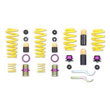 KW HEIGHT ADJUSTABLE SPRING KIT - Porsche 991 Turbo (S) with PDCC