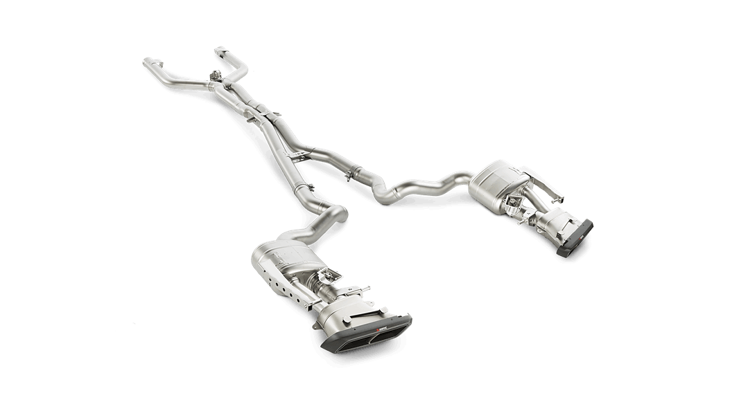 W205 / S205 AMG C63 Evolution Exhaust System w/ Carbon Tips (Titanium)