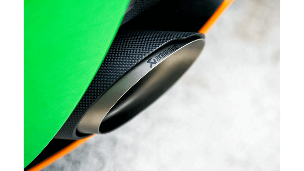 McLaren 540C / 570S Spider / 570GT Slip-On Exhaust System w/ Carbon Tail Pipe Set (Titanium)
