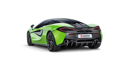 McLaren 540C / 570S Spider / 570GT Slip-On Exhaust System w/ Carbon Tail Pipe Set (Titanium)