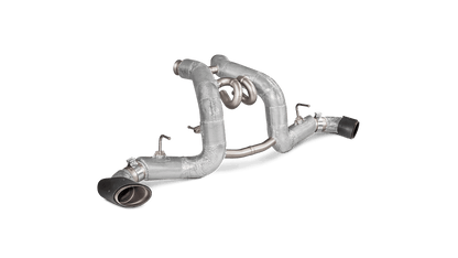 McLaren 540C / 570S Spider / 570GT Slip-On Exhaust System w/ Carbon Tail Pipe Set (Titanium)