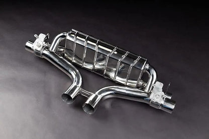 Porsche 536.1/2 Cayenne V8TT - Valved Exhaust, MidSilencer Spares + OEM Tips (OE Actuators)
