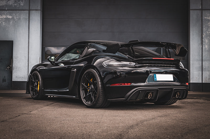 Porsche 718 GT4RS - Valved Muffler + Slanted Wicrom Tips (for PSE)