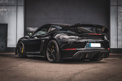 Porsche 718 GT4RS - Valved Muffler + Slanted Wicrom Tips (for PSE)