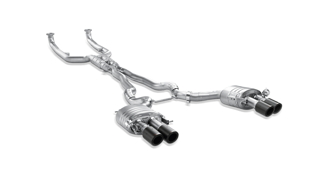 F10 M5 Evolution Exhaust System w/ Carbon Tail Pipe Set (Titanium)