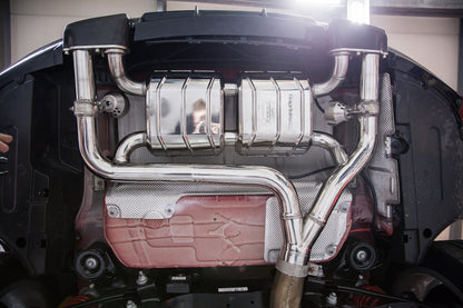BMW 435i - Valved Exhaust with Middle Silencer Spare Pipes and Skirt Diffuser (CES3)