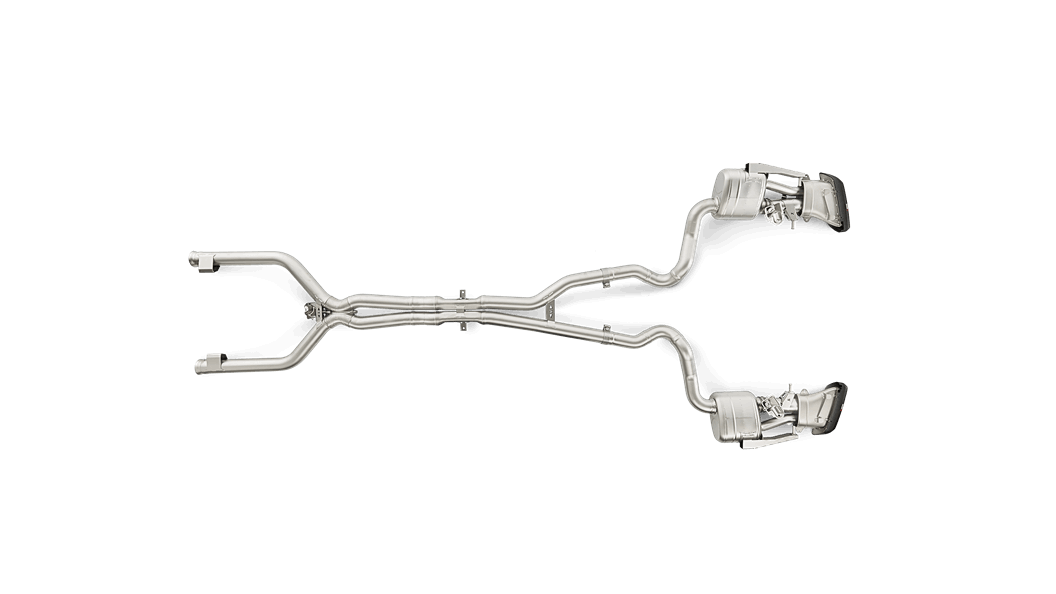 W205 / S205 AMG C63 Evolution Exhaust System w/ Carbon Tips (Titanium)