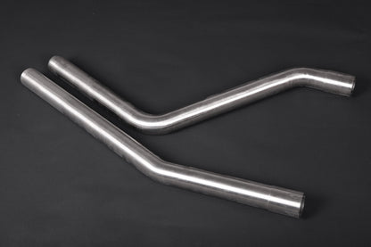 Porsche 536.1/2 Cayenne V8TT - Valved Exhaust, MidSilencer Spares + OEM Tips (OE Actuators)
