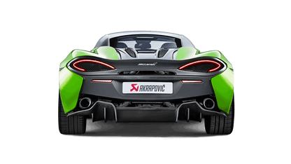 McLaren 540C / 570S Spider / 570GT Slip-On Exhaust System w/ Carbon Tail Pipe Set (Titanium)