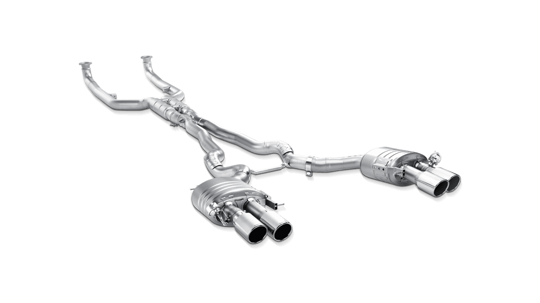 F12 / F13 M6 Evolution Exhaust System w/ Carbon Tail Pipe Set (Titanium)