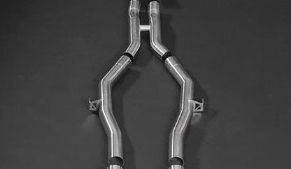 BMW M3/M4 (G8X) - ECE Valved Exhaust, Middle Silencer Spare + Wicrom Tips (OE Actuators)