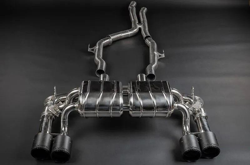 BMW M2 (F87) - ECE Valved Exhaust, MidSilencer Spare, + Carbon Tips (CES3)