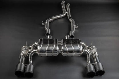 BMW M2 (F87) - ECE Valved Exhaust, MidSilencer Spare, + Carbon Tips (CES3)