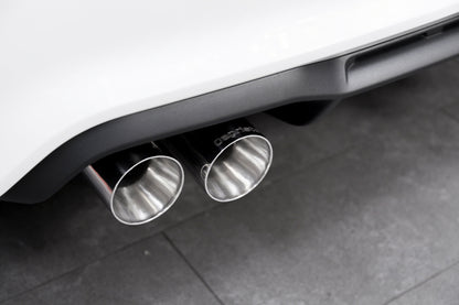 BMW M2 (F87) - ECE Valved Exhaust w/ MidSilencer Spare Pipes + Stainless Tips (CES3)
