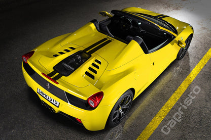 Ferrari 458 Spider - Carbon Fiber + Glass Bonnet