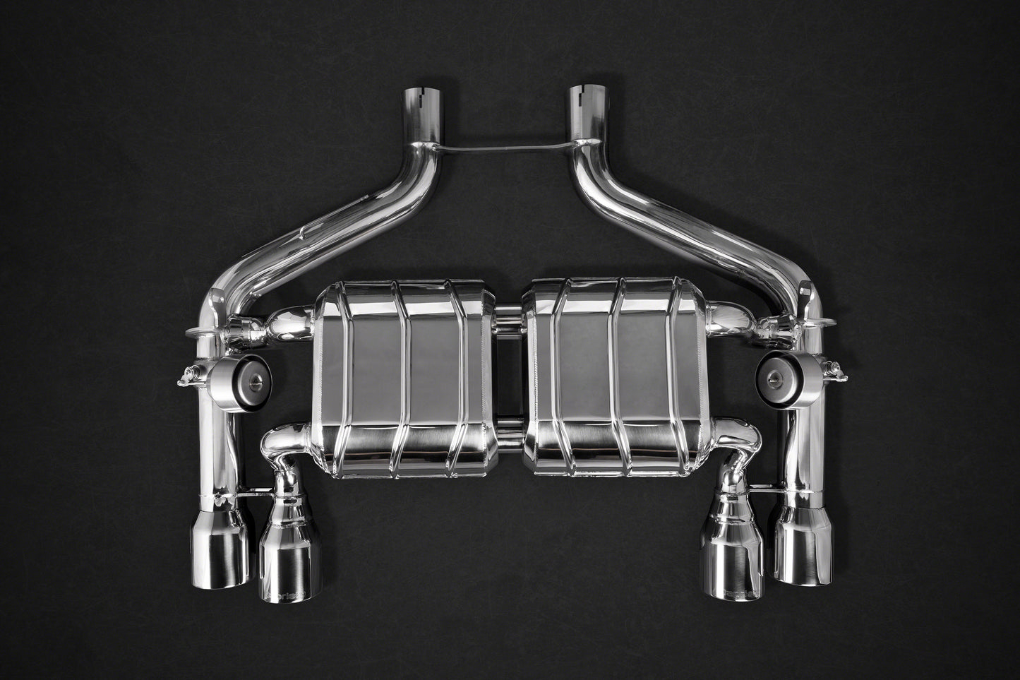 BMW M2 (F87) - ECE Valved Exhaust w/ MidSilencer Spare Pipes + Stainless Tips (CES3)