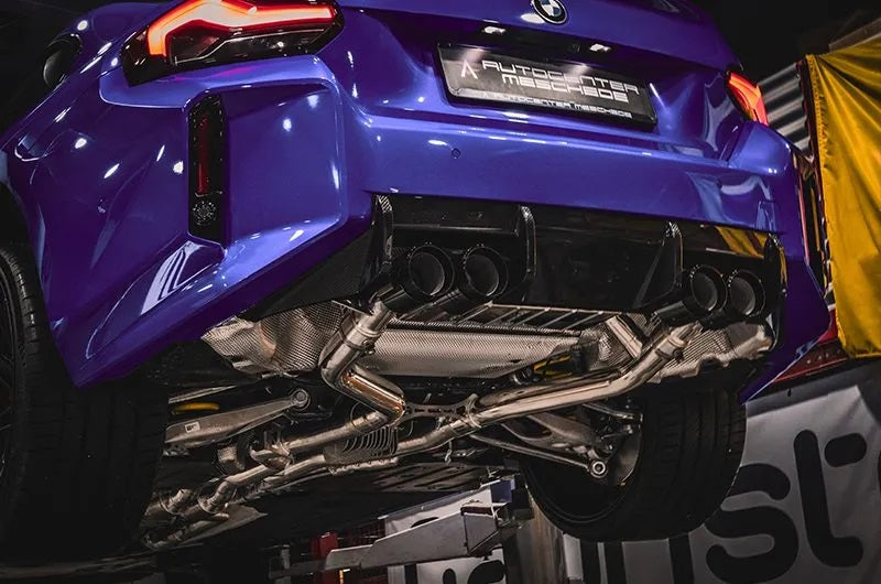 BMW M2 (G87) - Valved Exhaust, MidSilencer Spare, 200 Cell OPF + Wicrom Tips (OE Actuators)