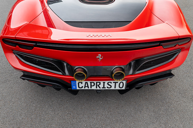 Ferrari 296 - Carbon Fiber Twin Tailpipe Conversion (OEM/Capristo)