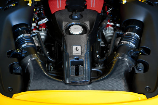 Ferrari 488 - Carbon Fiber Airbox + Lock Cover (Set)