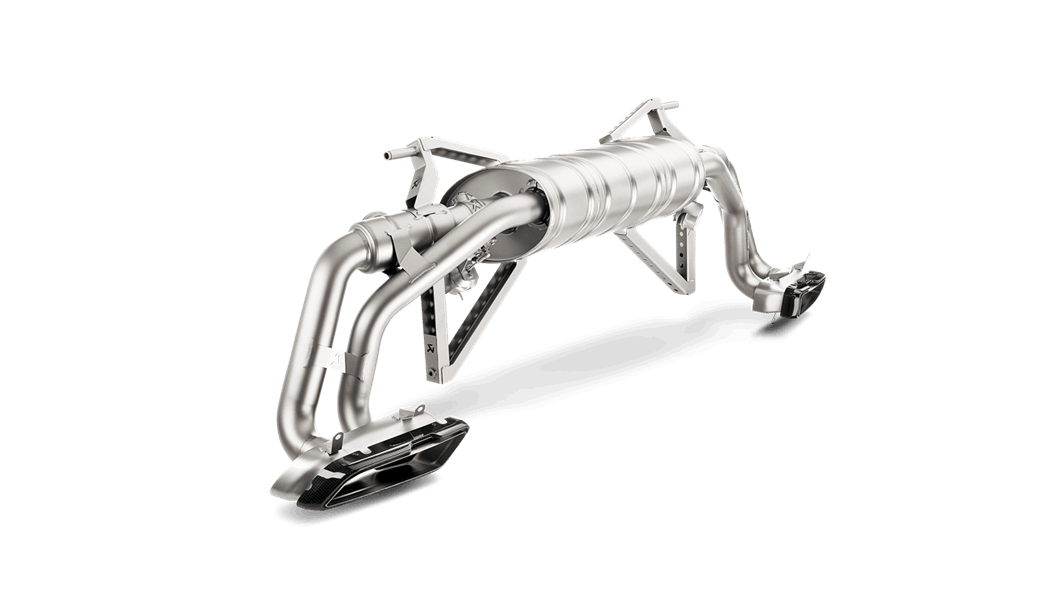 16-17 Audi R8 5.2 FSI Coupe/Spyder Slip-On Exhaust System w/ Carbon Tip Set (Titanium)