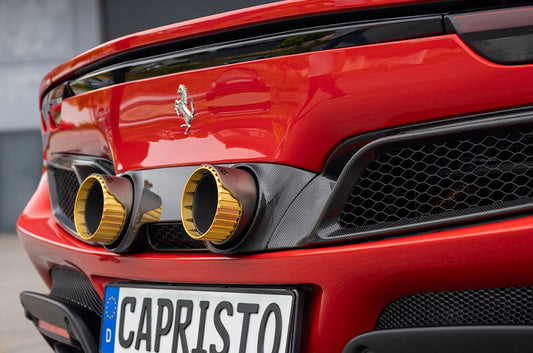 Ferrari 296 - Carbon Fiber Twin Tailpipe Conversion (OEM/Capristo)