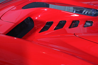 Ferrari 458 Spider - Carbon Fiber + Glass Bonnet