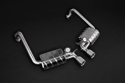 Porsche 981/982 Boxster/Cayman/GT4/718 - Valved Exhaust + Stainless Tips