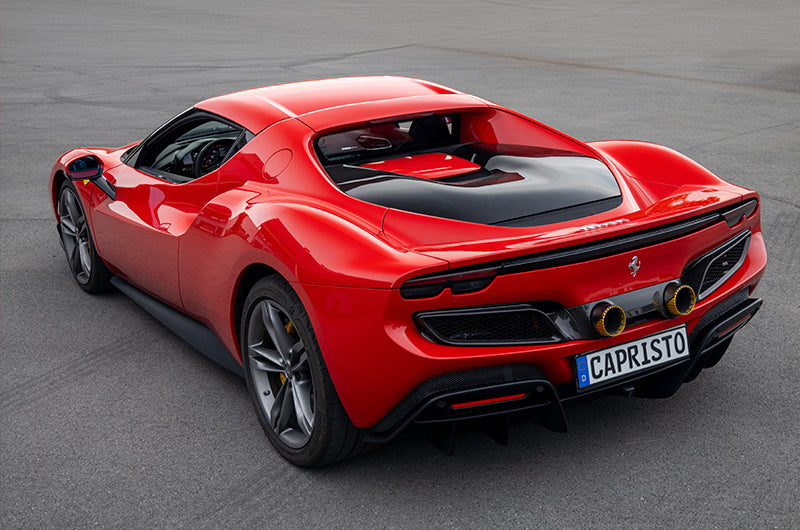 Ferrari 296 - Carbon Fiber Twin Tailpipe Conversion (OEM/Capristo)