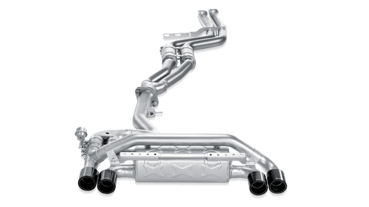 E82 1M Coupe Evolution Exhaust System w/ Carbon Tail Pipe Set (Titanium)