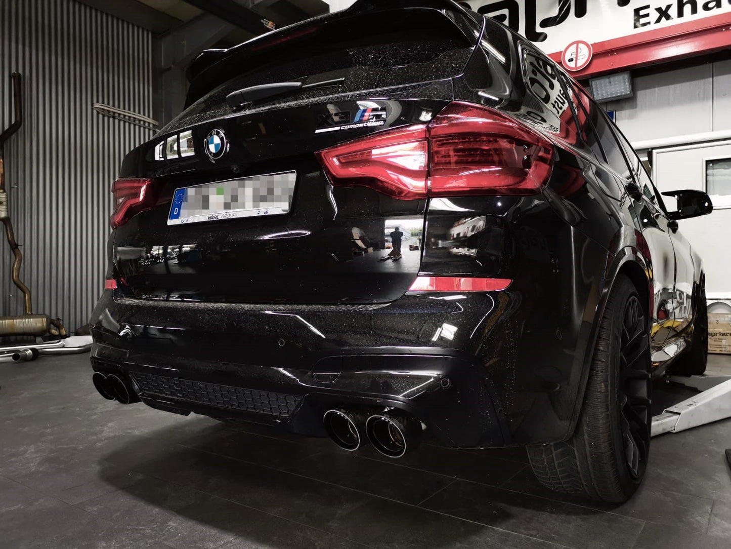 BMW X3M Competition (G01/F97) - Exhaust System, 200 Cell Midpipe + Carbon Tips (OE Acutators)