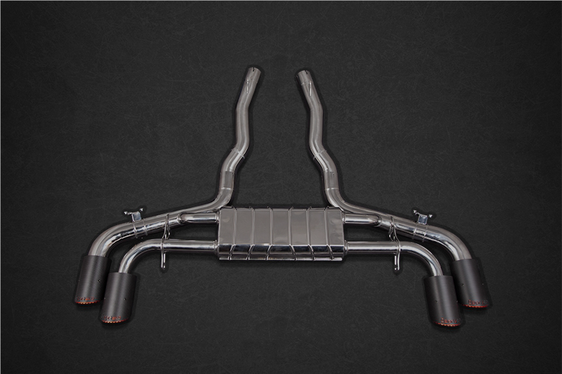 BMW X5/6M (G05/06) - Exhaust System, OPF Spare MidPipes + Carbon Tips (OE Actuators)