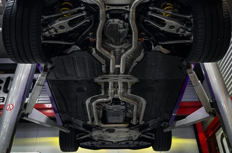 BMW M2 (G87) - Valved Exhaust, MidSilencer Spare, 200 Cell OPF + Wicrom Tips (OE Actuators)