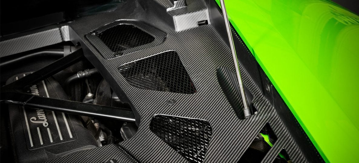 Eventuri Satin Carbon Engine Cover Set for Lamborghini Huracan [EVE-HCN-CFM-ENG]