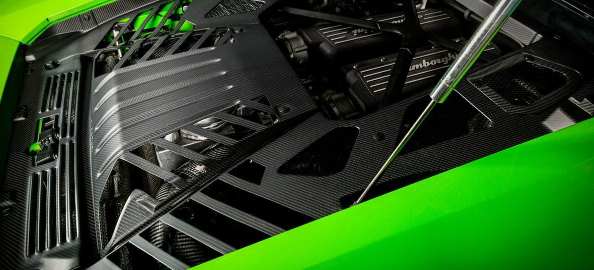 Eventuri Satin Carbon Engine Cover Set for Lamborghini Huracan [EVE-HCN-CFM-ENG]