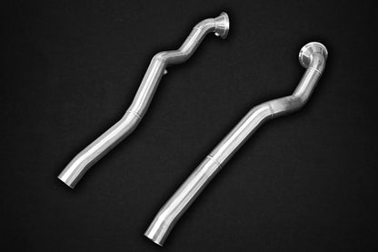 Ferrari F12/812 Superfast - Cat Spare Downpipes + Heat Protection