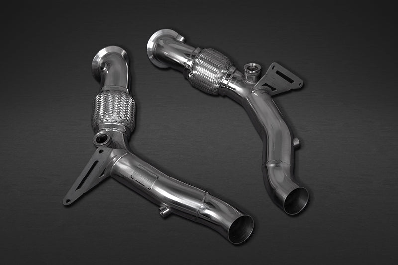 Ferrari F8 - SET: Valved Exhaust, OPF Spare & Downpipes + Heat Protection