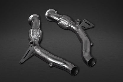 Ferrari F8 - SET: Valved Exhaust, OPF Spare & Downpipes + Heat Protection