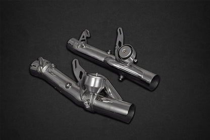 Ferrari F8 - SET: Valved Exhaust, OPF Spare & Downpipes + Heat Protection
