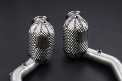 Ferrari Roma - Sport Cat Downpipes + Heat Protection