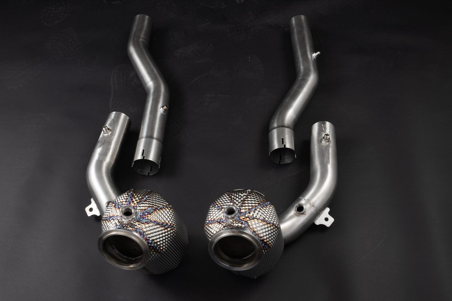 Ferrari Roma - Sport Cat Downpipes + Heat Protection