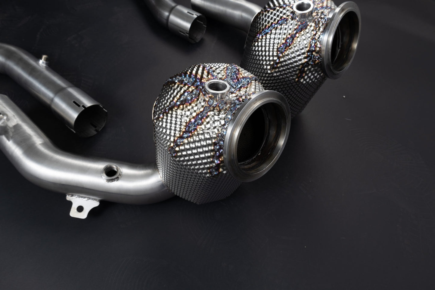 Ferrari Roma - Sport Cat Downpipes + Heat Protection