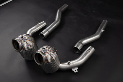 Ferrari Roma - Sport Cat Downpipes + Heat Protection